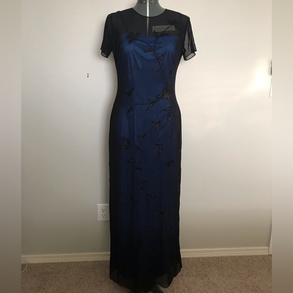 Rimini by Shaw Beaded Slip Dress/Gown Womens Size 12